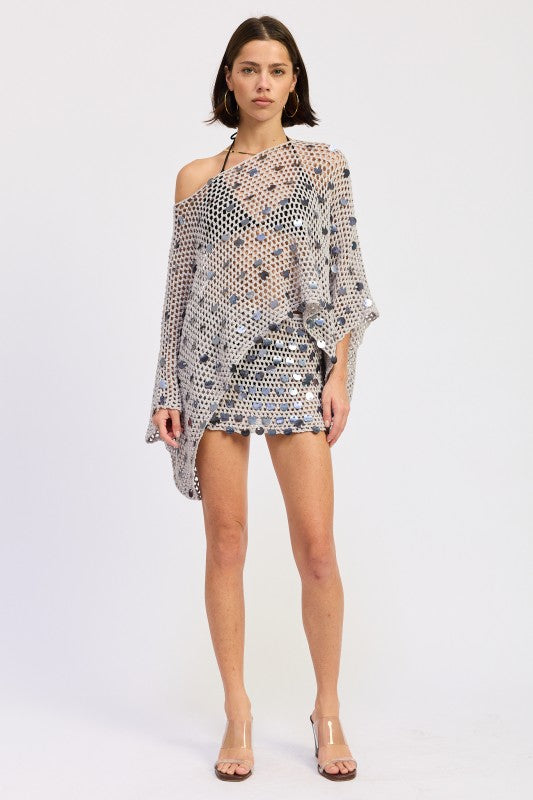 Shell Trim Crochet Cover-Up Mini Skirt- Boho Chic Styles by Reef Love