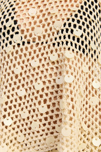 Shell Trim Crochet Oversized Poncho Cover-Up Top- Boho Chic Styles by Reef Love