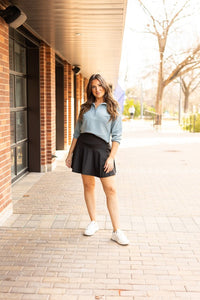 Shelly Tummy Control Black Mini Skort-Reef Love