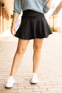 Shelly Tummy Control Black Mini Skort-Reef Love