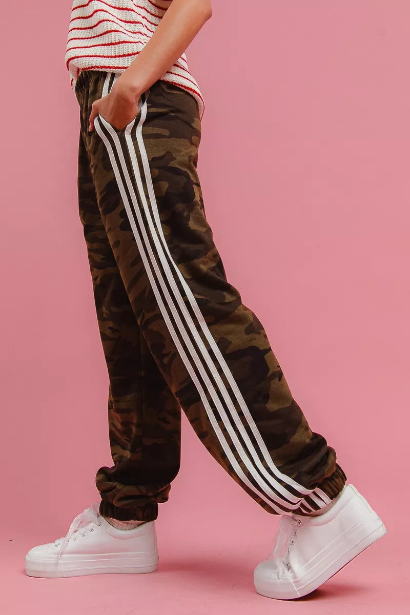 Side Lines Camouflage Track Pants