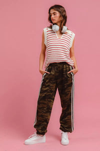 Side Lines Camouflage Track Pants
