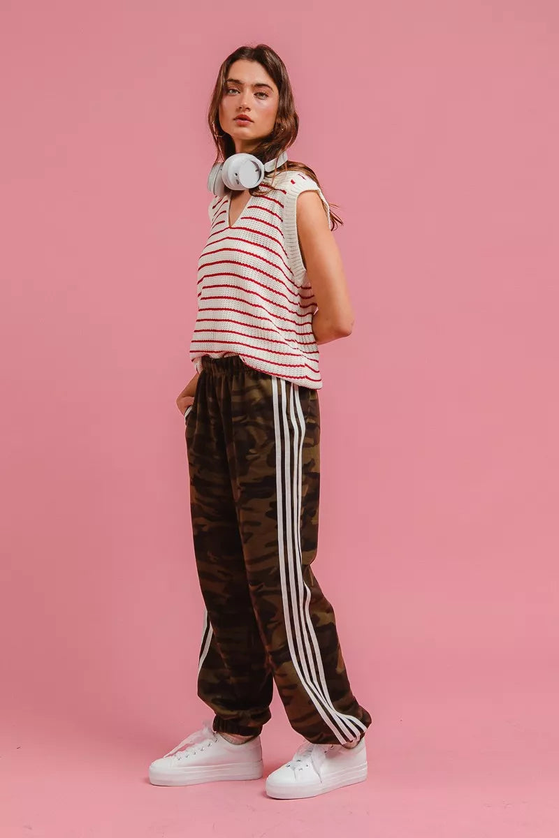 Side Lines Camouflage Track Pants