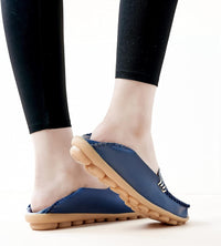 DUOYANGJIASHA Women'S Comfortable Loafers Casual round Toe Moccasins Wild Driving Flats Soft Walking Shoes Women Slip On