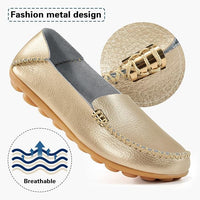 DUOYANGJIASHA Women'S Comfortable Loafers Casual round Toe Moccasins Wild Driving Flats Soft Walking Shoes Women Slip On