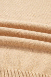 Solid High Neck Sweater and Pleated Mini Skirt Set-Reef Love