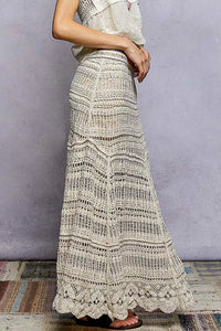 Solstice Crochet Knit Maxi Skirt-Reef Love
