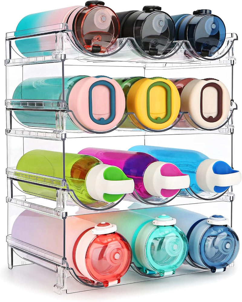 Water Bottle Storage Organizer, 2 Pack Water Bottle Storage Rack