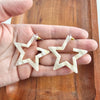 Star Hoop Earrings- Ivory, Hypoallergenic-Jewelry & Accessories - Earrings - Hoop Earrings-Reef Love