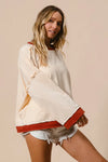 Star Patch French Terry Sweatshirt-Star Patch French Terry Sweatshirt, Effortlessly casual with a playful twist, this oversized French terry sweatshirt features red star patches on soft cream base.-Reef Love