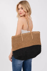 straw braided beach tote bag is a stylish and practical accessory for your beach outings - REEF LOVE