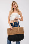 straw braided beach tote bag is a stylish and practical accessory for your beach outings - REEF LOVE