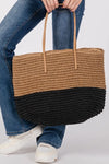 straw braided beach tote bag is a stylish and practical accessory for your beach outings - REEF LOVE