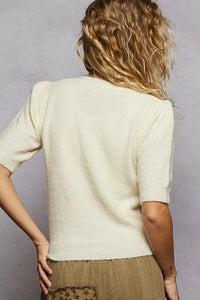 Strawberry Patch Short Sleeve Sweater