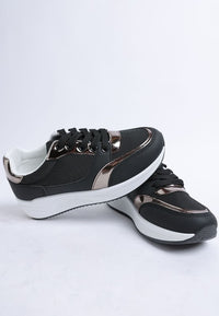 Subasa Chunky Mesh Platform Sneakers