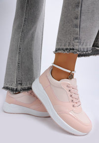 Subasa Chunky Mesh Platform Sneakers