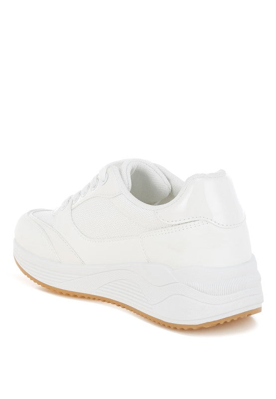 Subasa Chunky Mesh Platform Sneakers