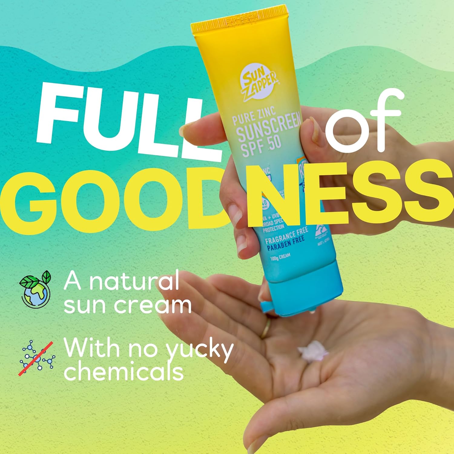 Sun Zapper Pure Zinc Mineral Sunscreen SPF 50 - Ultimate Reef Safe Protection