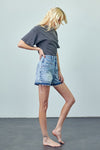 Super High Rise Released Hem Denim Shorts-Denim Shorts-Insane Gene-Reef Love