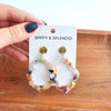 Shop Talia Earrings - Multicolor-Colorful acrylic filigree earrings with hypoallergenic gold-plated posts. Lightweight, bold, and totally unique—no two Talia Earrings are exactly alike.-available at Reef Love online boho-chic boutique