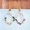 Shop Talia Earrings - Multicolor-Colorful acrylic filigree earrings with hypoallergenic gold-plated posts. Lightweight, bold, and totally unique—no two Talia Earrings are exactly alike.-available at Reef Love online boho-chic boutique