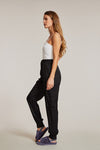 Textured Satin Cargo pPants-Textured satin cargo pants with pockets, ribbed cuffs, and elastic waist. Dress them up or down for effortless everyday edge and comfort.-Reef Love