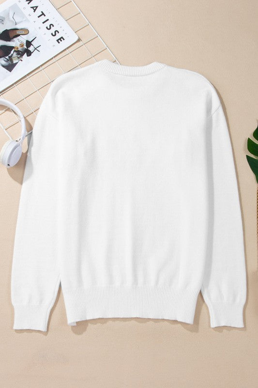 Thankful Embroidered Sweater-