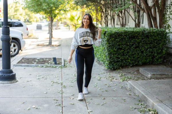 The Billie Blue Panel Leggings-Reef Love