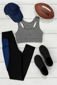 The Billie Blue Panel Leggings-Reef Love