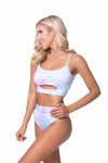 Tie Dye High Waist Bikini Set-Reef Love