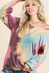 Tie Dye Print French Terry Sweatshirt
