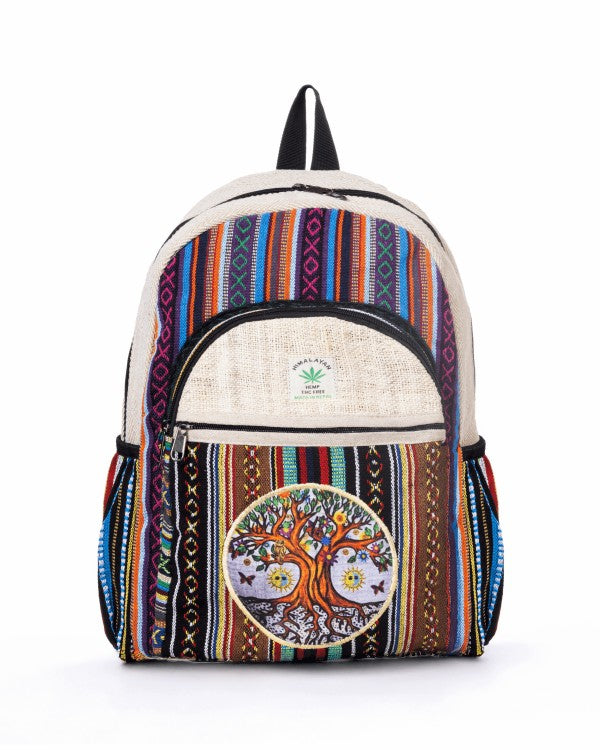 Kathmandu Collection Handmade Tree Hemp Backpack-Backpack-Reef Love
