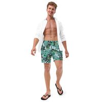 Tropical Green Recycled Swim Trunks- Boho Chic Styles by Reef Love