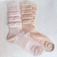 Tulle Lace Cascade Socks, Pack of 2-Tulle Lace Cascade Socks, Pack of 2. Featuring delicate cascading lace and a soft, comfortable fit, these socks are perfect for elevating your everyday look.