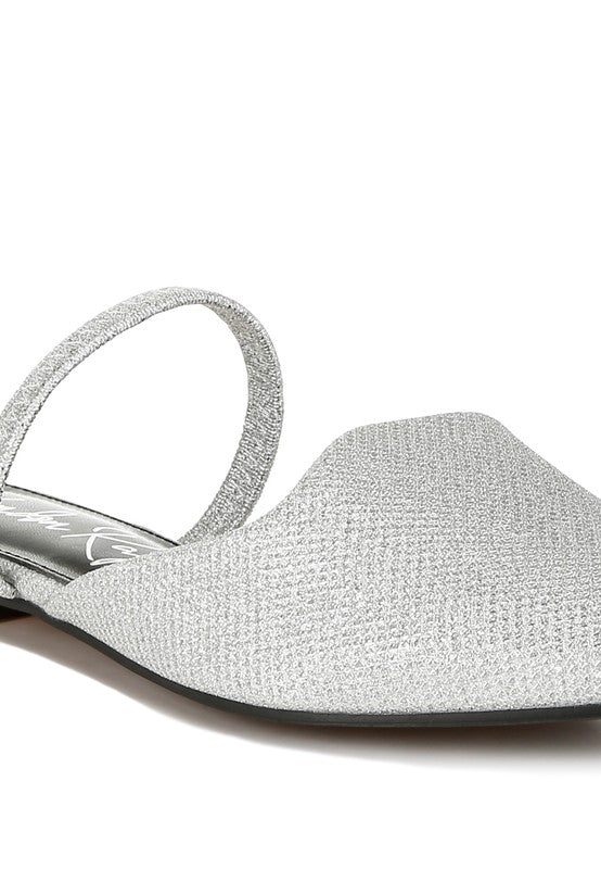 Twiggy Glitter Faux Leather Flat Mules- Boho Chic Styles by Reef Love