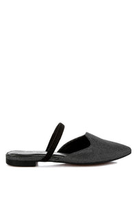Twiggy Glitter Faux Leather Flat Mules- Boho Chic Styles by Reef Love