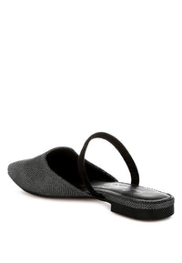 Twiggy Glitter Faux Leather Flat Mules- Boho Chic Styles by Reef Love