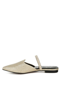 Twiggy Glitter Faux Leather Flat Mules- Boho Chic Styles by Reef Love