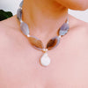 Upper East Baroque Pearl Necklace, 18k Gold Plated Tarnish Resistant