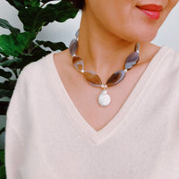 Upper East Baroque Pearl Necklace, 18k Gold Plated Tarnish Resistant