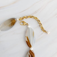 Upper East Baroque Pearl Necklace, 18k Gold Plated Tarnish Resistant