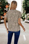 V Neck Floral Print Blouse-short sleeve blouse-Reef Love