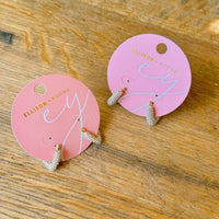 V Shape Classy Hoop Earrings 18K Gold Plated, Tarnish Resistant