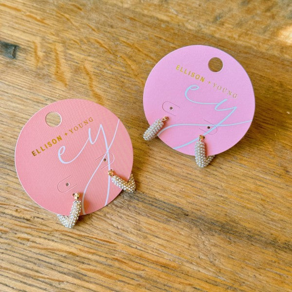 V Shape Classy Hoop Earrings 18K Gold Plated, Tarnish Resistant