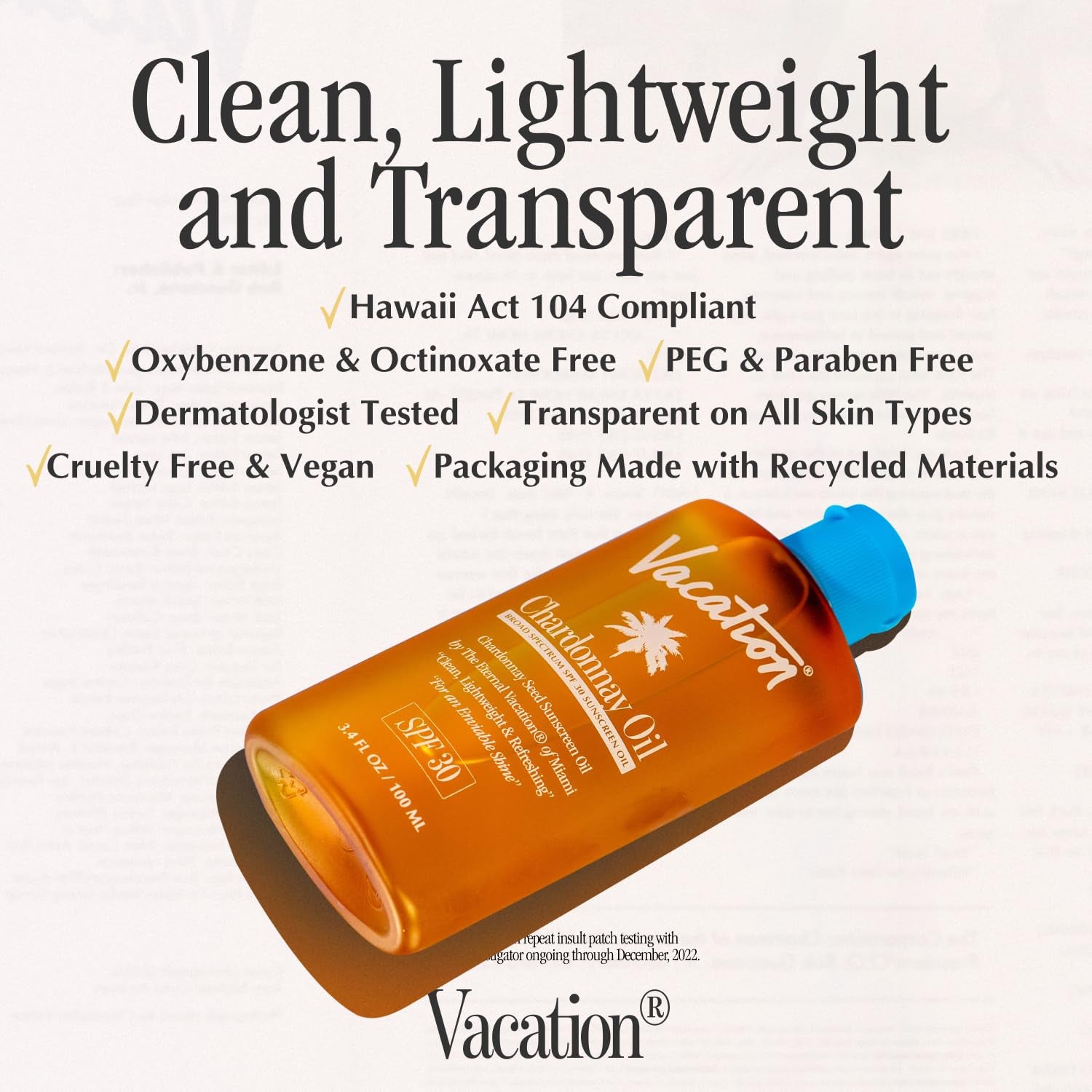 Vacation Chardonnay Oil SPF 30 & Air Freshener Bundle, Hydrating & Nourishing- Boho Chic Styles by Reef Love