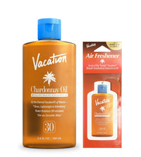 Vacation Chardonnay Oil SPF 30 & Air Freshener Bundle, Hydrating & Nourishing- Boho Chic Styles by Reef Love