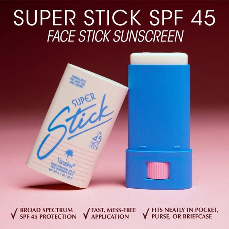 Vacation Super Stick SPF 45, Clear Sunscreen for Face & Air Freshener Bundle, Travel Size- Boho Chic Styles by Reef Love