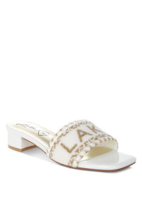 Vacay Babe Lake Como Beaded Slip-On Heel Sandals-Reef Love