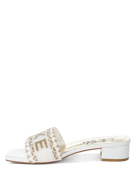 Vacay Babe Lake Como Beaded Slip-On Heel Sandals-Reef Love