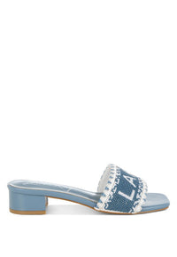 Vacay Babe Lake Como Beaded Slip-On Heel Sandals-Reef Love